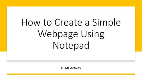 Image result for How to Create a Web Page Using Notepad