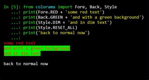 Basic Colour Python に対する画像結果