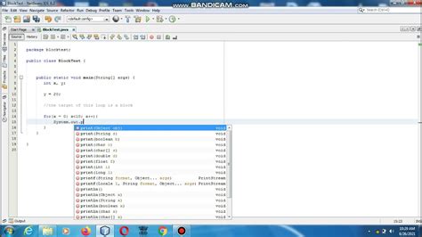 Code Block Tutorial Java に対する画像結果