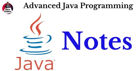 Toradh íomhá ar Advanced Java Notes