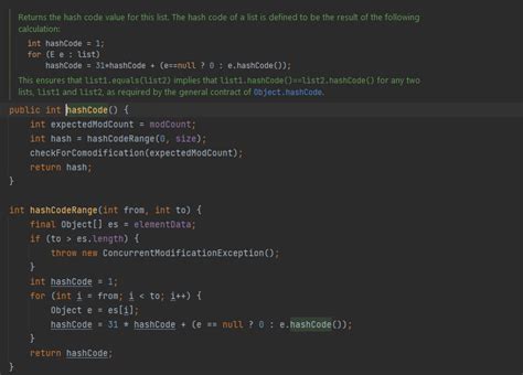 Image result for Java ArrayList hashCode