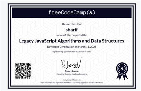 Image result for JavaScript Algorithms and Data Structures Certificate