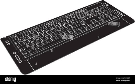 Toradh íomhá ar Computer Keyboard Vector Drawing