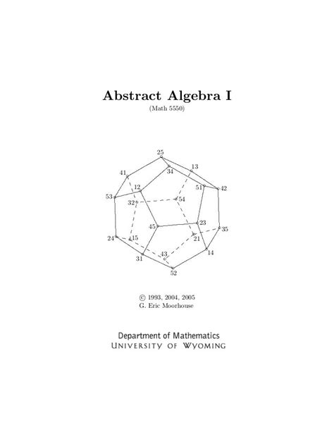 Image result for Abstract Algebra Examples