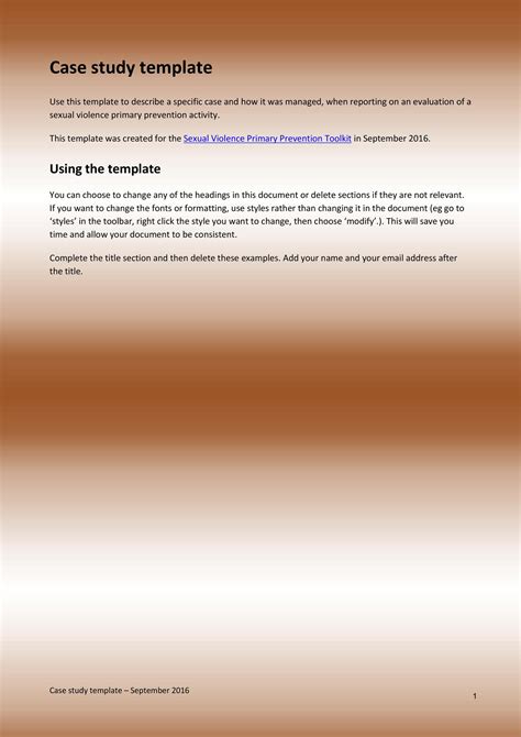 Image result for Case Study Format Example