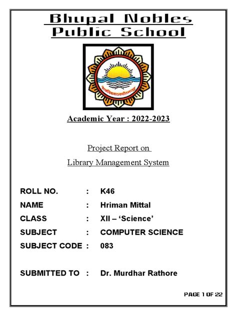 Image result for Computer Science Project File Class 12