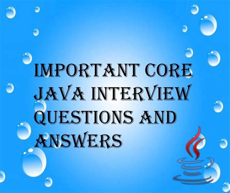 Image result for Core Java Interview Questions