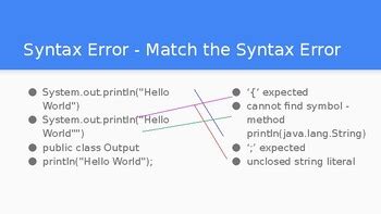 Image result for Java Syntax Error Example