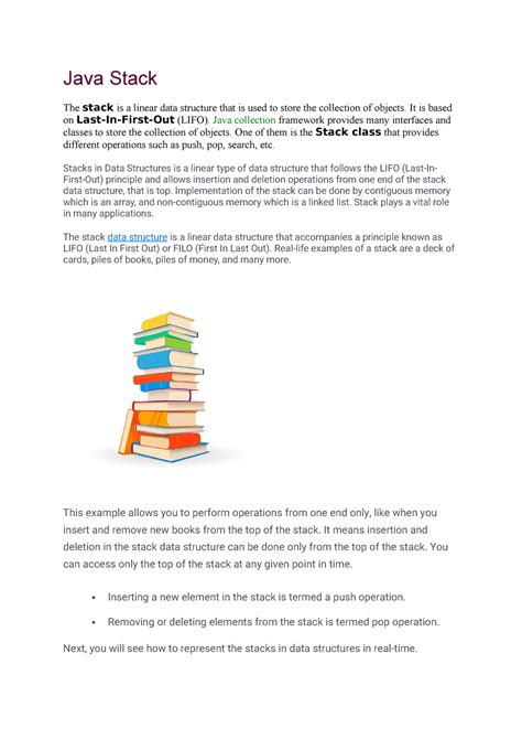 Image result for Java Stack Books Code