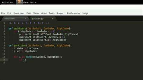 Image result for Quick Sort Python Code