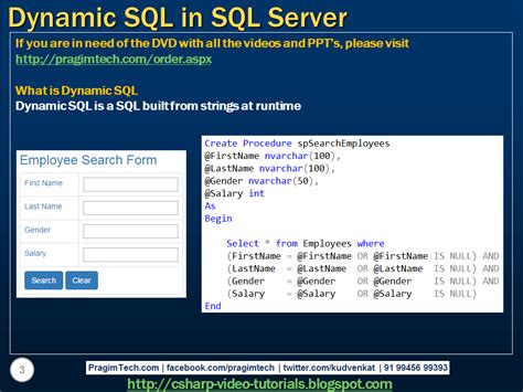 Image result for Dynamic SQL Tutorial