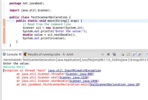 Toradh íomhá ar Scanner Java Example