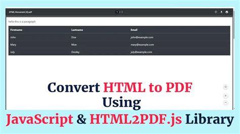 Image result for Div to PDF JavaScript