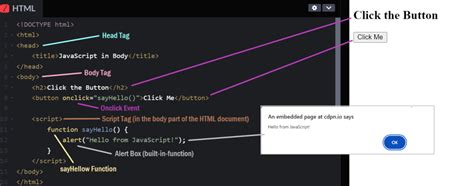 How to Add JavaScript to HTML に対する画像結果