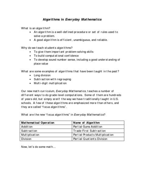 Image result for Algorithm Mathematics Examples