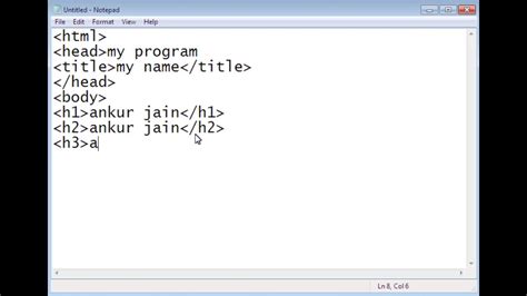 Afbeeldingsresultaten voor Simple HTML Program
