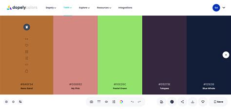 JavaScript Color Palette に対する画像結果