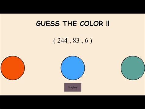Image result for JavaScript Color Guessing Game