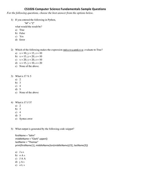 Mod Questions Computer Science に対する画像結果