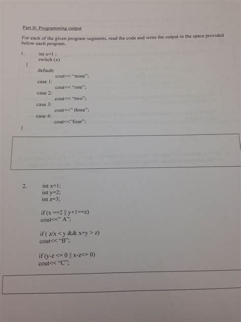 First Program Code Segment に対する画像結果