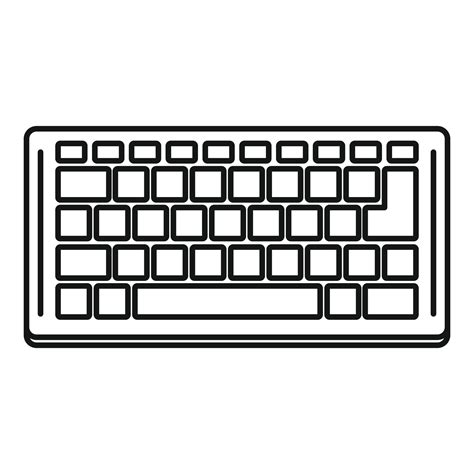 Toradh íomhá ar Computer Keyboard Vector Drawing