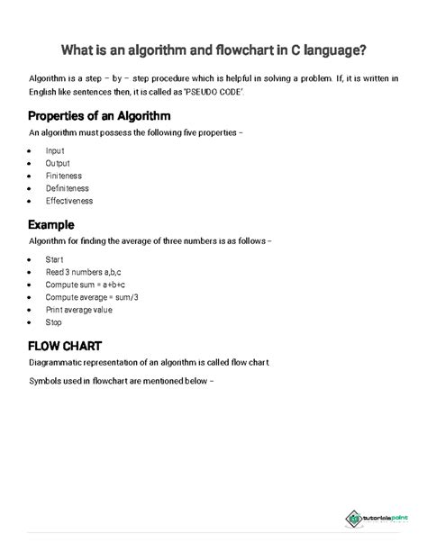 Image result for Basic Algorithm of C Program