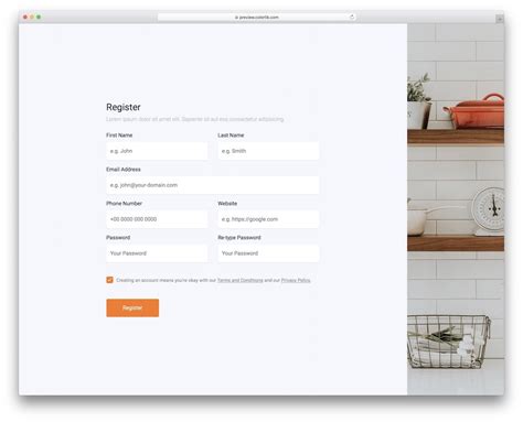 Image result for HTML Application Form Example
