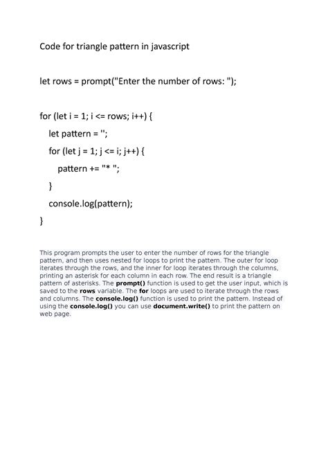 Image result for How to Make C Pattern in JavaScript