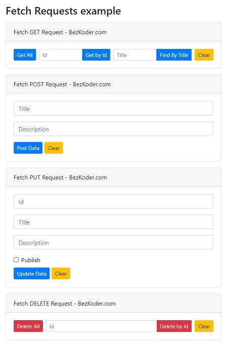 Image result for JavaScript Fetch API Tutorial
