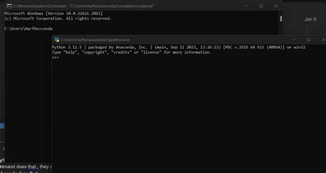 Python Command-Prompt に対する画像結果