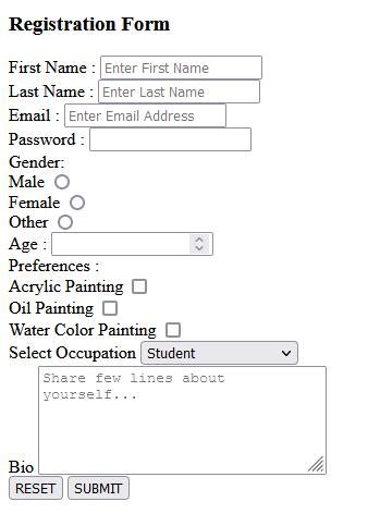 Creating Forms HTML に対する画像結果