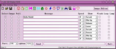 Toradh íomhá ar LED Sign Programming Software