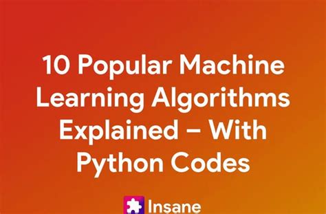 Image result for Machine Learning Algorithms Python Reddit