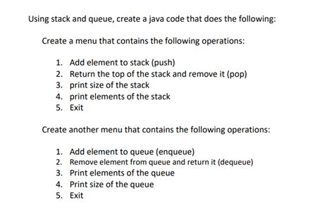 Image result for Java Stack Queue Code