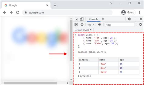 Image result for Display Table with JavaScript