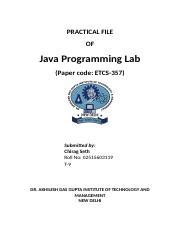 Image result for Java Programming Lab