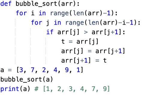 Afbeeldingsresultaten voor Sort Algorithm Python