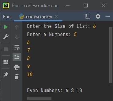 Image result for Python Compiler Code for Even Numbers
