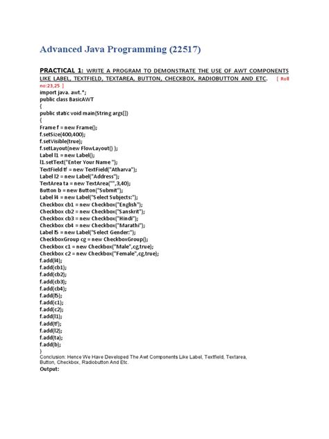 Image result for Advanced Java Program Example