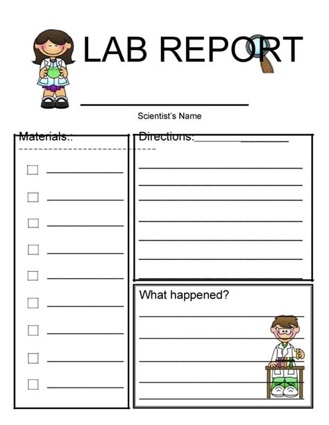 Image result for Lab Report Format Example