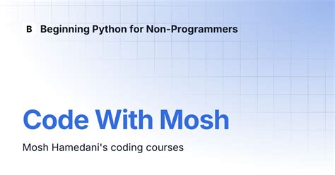 Image result for python tutorial mosh