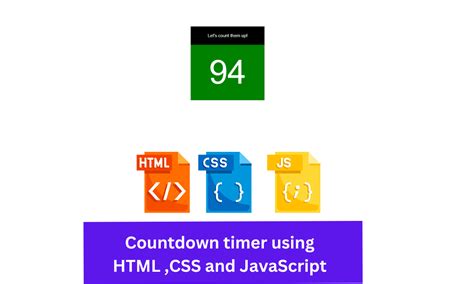Image result for Create a Countdown Clock Using HTML CSS JavaScript