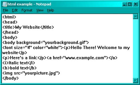 Example for HTML Program に対する画像結果