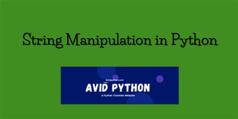 Image result for Python Program for String Manipulation