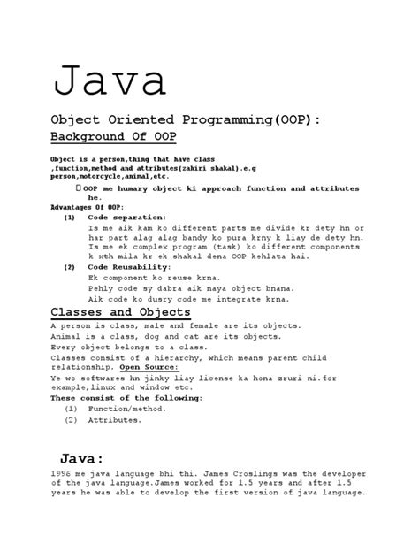 Image result for Java Notes for Beginners