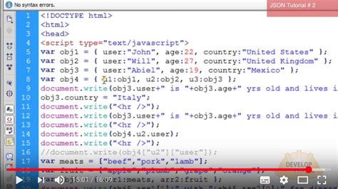 Image result for JavaScript Json Tutorial