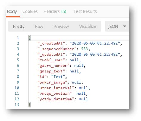 Table API Examples に対する画像結果