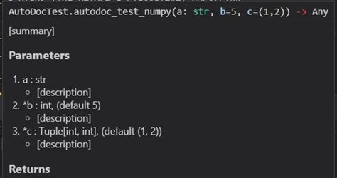 Image result for Python Docstring Format