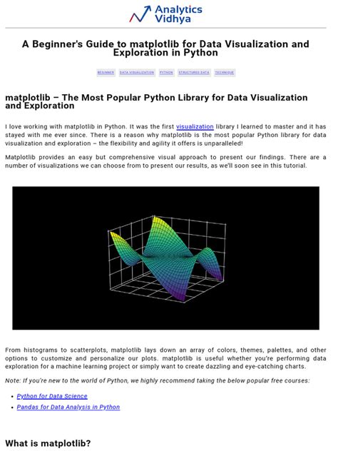Image result for Python Module for Matplotlib Data Visualization