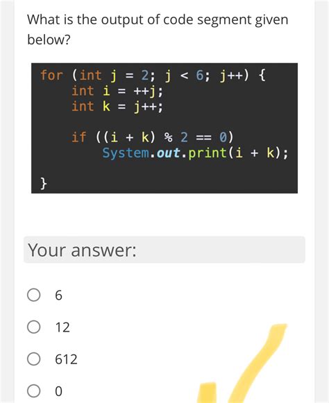First Program Code Segment に対する画像結果